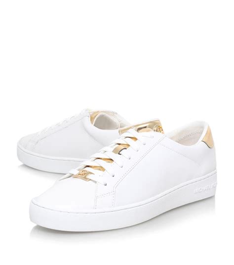 irving lace up michael kors|Irving Embellished Leather Sneaker .